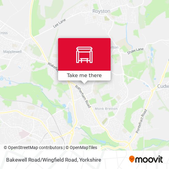 Bakewell Road/Wingfield Road map