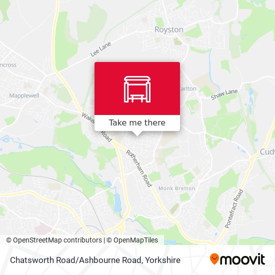 Chatsworth Road/Ashbourne Road map