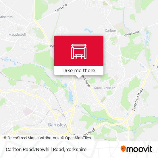 Carlton Road/Newhill Road map