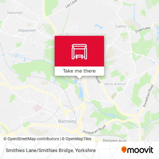 Smithies Lane/Smithies Bridge map