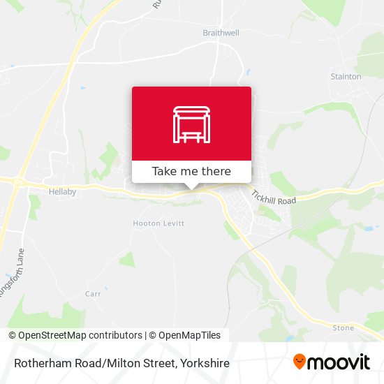 Rotherham Road/Milton Street map