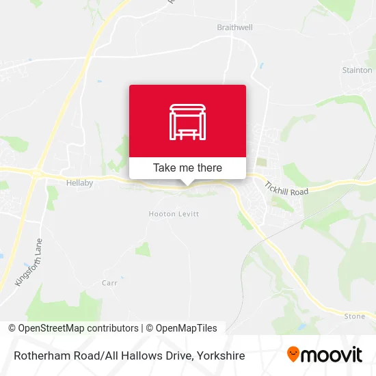 Rotherham Road / All Hallows Drive map