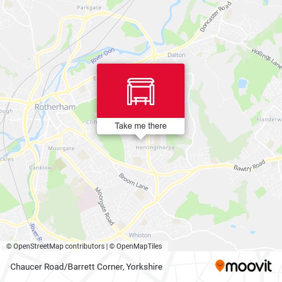 Chaucer Road/Barrett Corner map