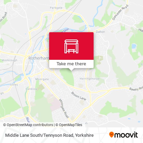 Middle Lane South / Tennyson Road map