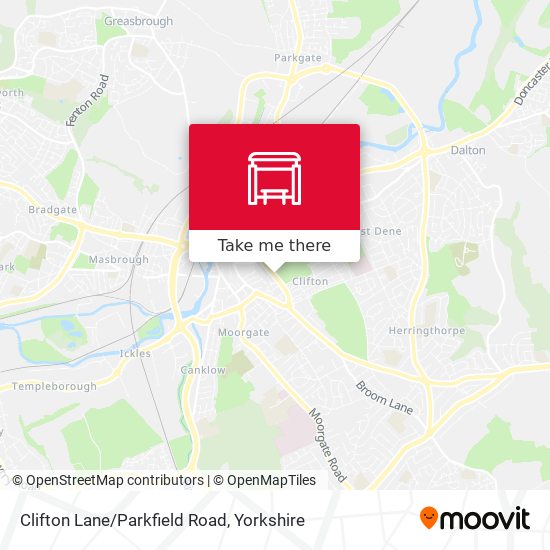 Clifton Lane/Parkfield Road map