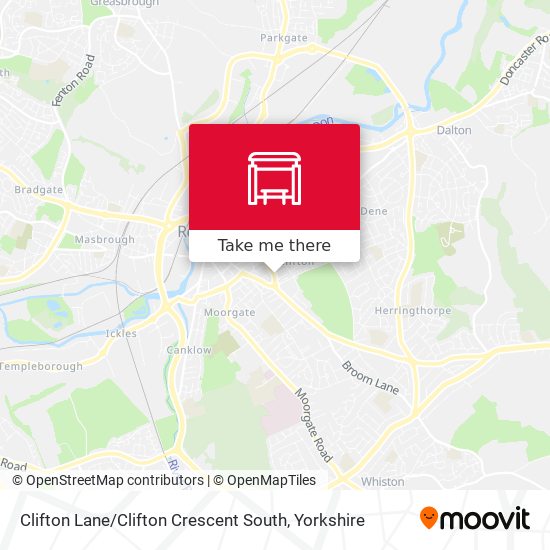 Clifton Lane / Clifton Crescent South map
