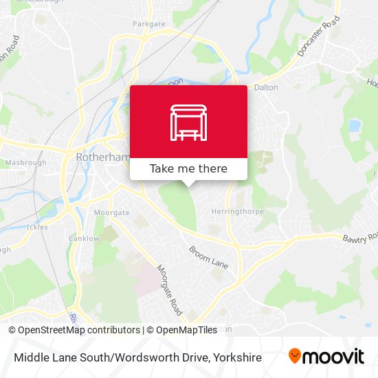 Middle Lane South / Wordsworth Drive map