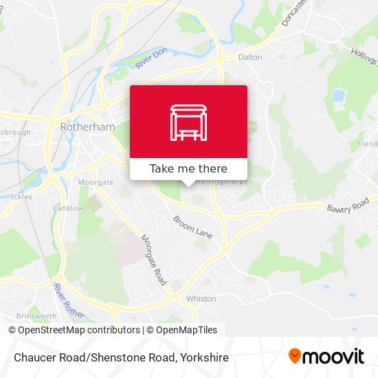 Chaucer Road/Shenstone Road map