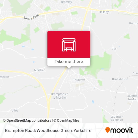 Brampton Road/Woodhouse Green map