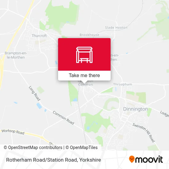 Rotherham Road/Station Road map