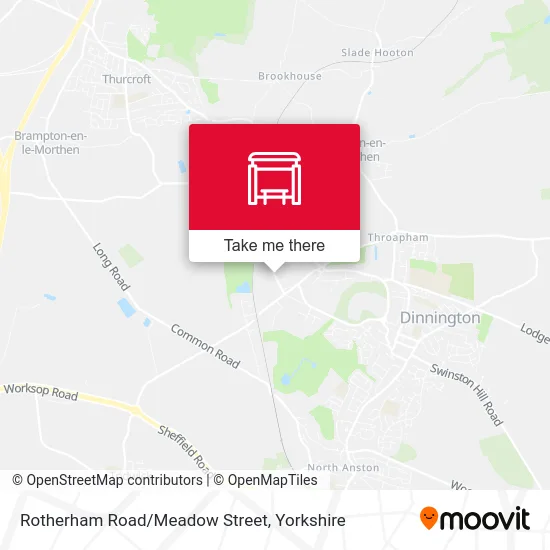 Rotherham Road/Meadow Street map