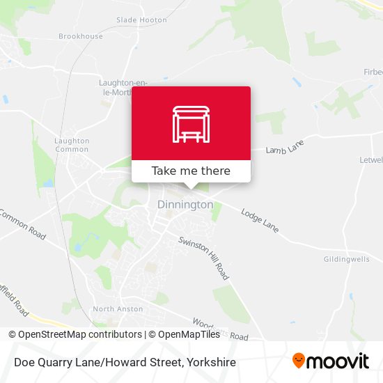 Doe Quarry Lane/Howard Street map