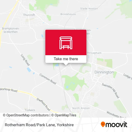 Rotherham Road/Park Lane map