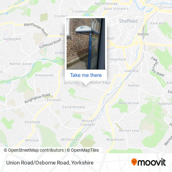 Union Road/Osborne Road map
