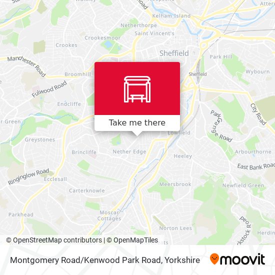 Montgomery Road / Kenwood Park Road map