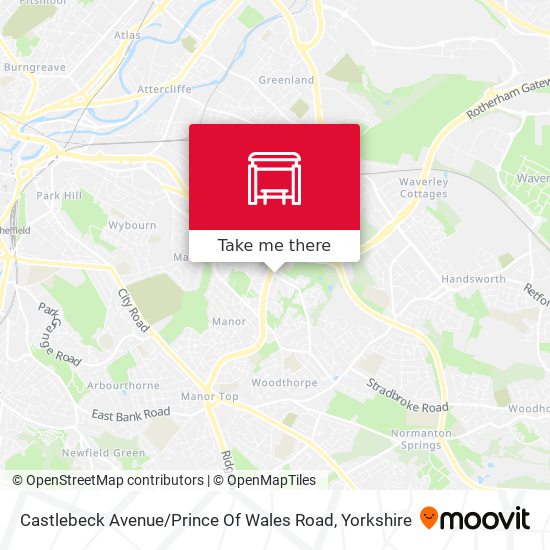 Castlebeck Avenue / Prince Of Wales Road map