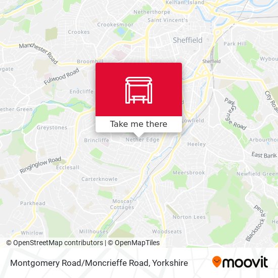 Montgomery Road / Moncrieffe Road map