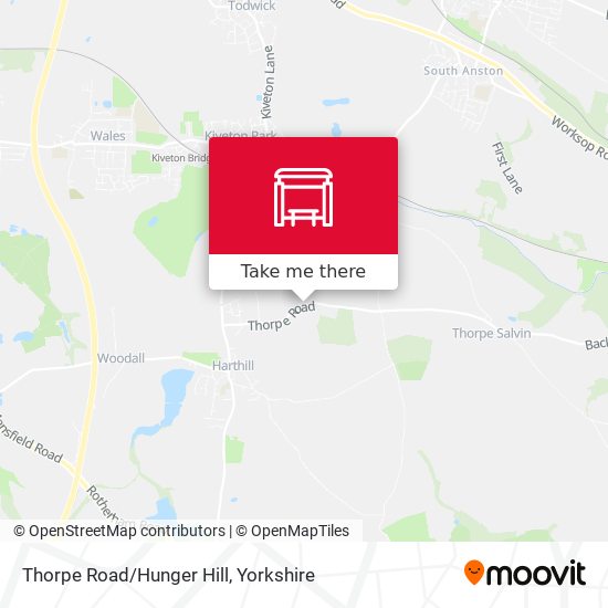 Thorpe Road/Hunger Hill map