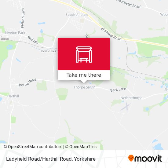 Ladyfield Road/Harthill Road map