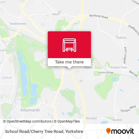 School Road/Cherry Tree Road map