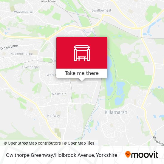 Owlthorpe Greenway / Holbrook Avenue map
