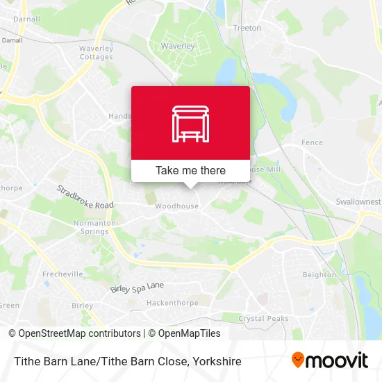 Tithe Barn Lane / Tithe Barn Close map