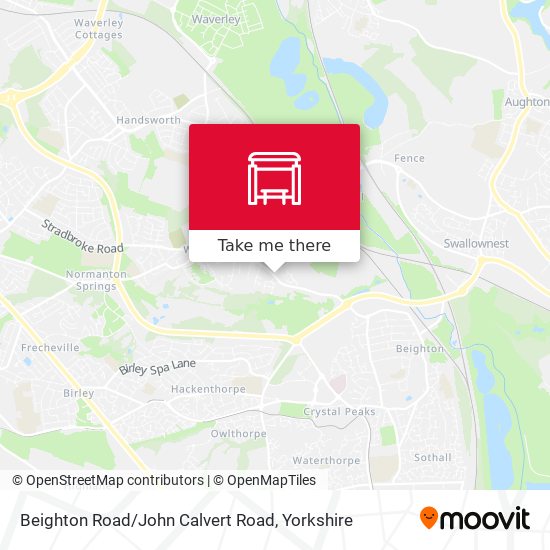 Beighton Road / John Calvert Road map