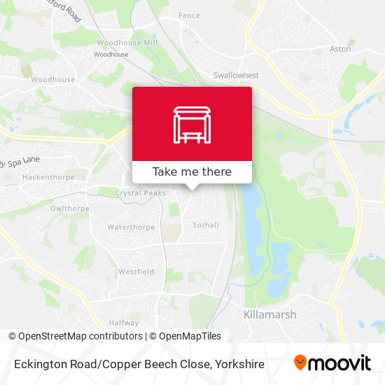 Eckington Road / Copper Beech Close map