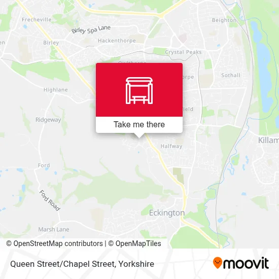 Queen Street/Chapel Street map