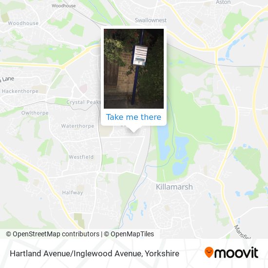 Hartland Avenue / Inglewood Avenue map