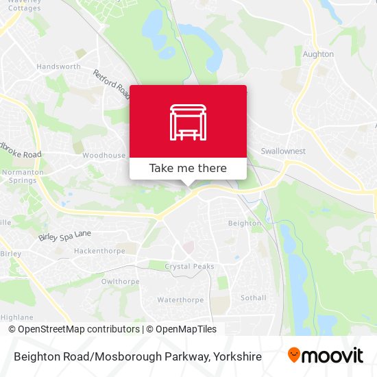 Beighton Road / Mosborough Parkway map