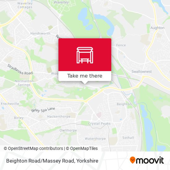Beighton Road/Massey Road map