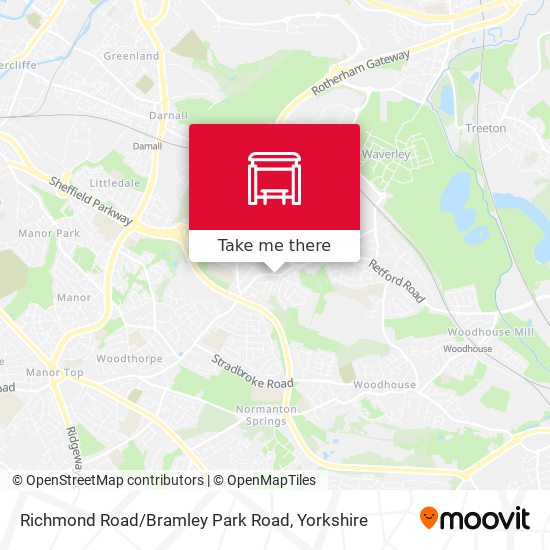 Richmond Road / Bramley Park Road map