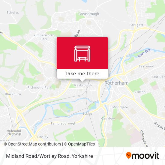 Midland Road/Wortley Road map