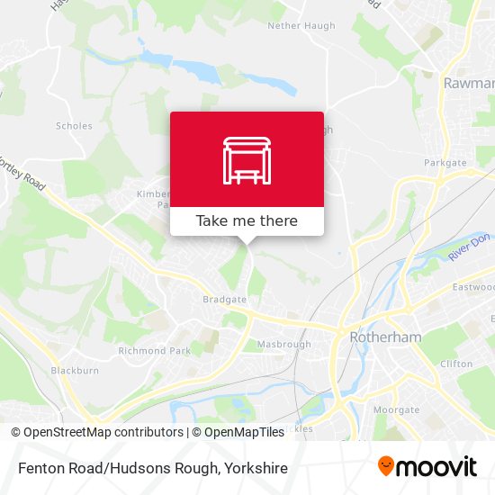 Fenton Road/Hudsons Rough map