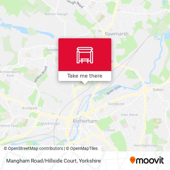 Mangham Road/Hillside Court map