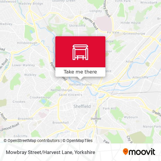 Mowbray Street/Harvest Lane map