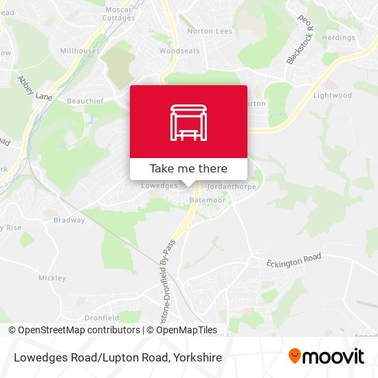 Lowedges Road/Lupton Road map