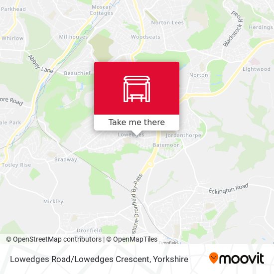 Lowedges Road / Lowedges Crescent map