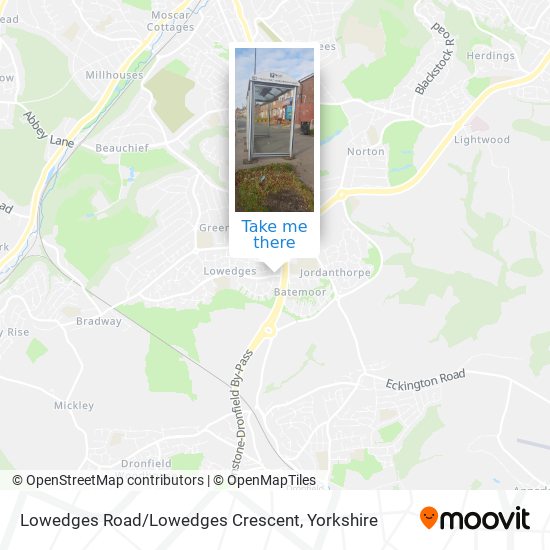 Lowedges Road / Lowedges Crescent map
