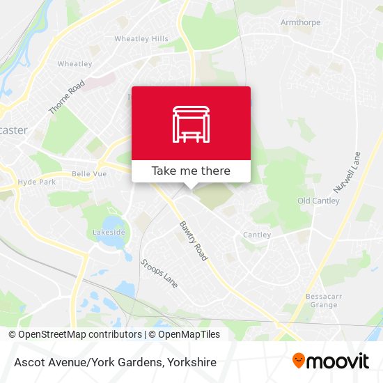 Ascot Avenue/York Gardens map