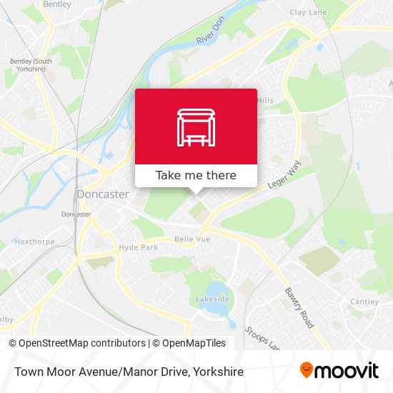 Town Moor Avenue/Manor Drive map