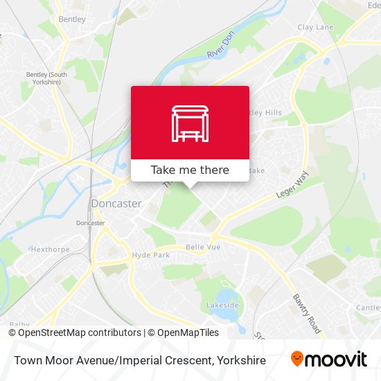 Town Moor Avenue / Imperial Crescent map