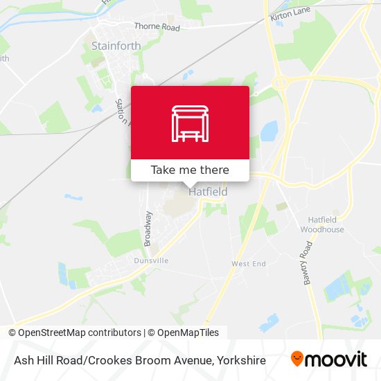 Ash Hill Road / Crookes Broom Avenue map