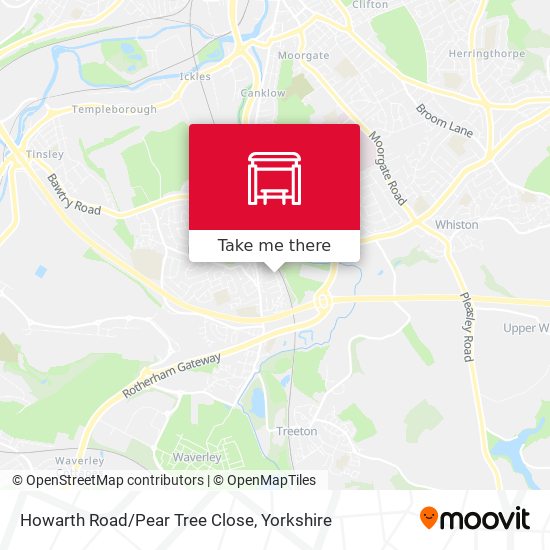 Howarth Road/Pear Tree Close map