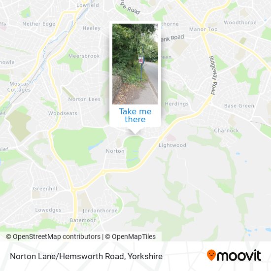 Norton Lane/Hemsworth Road map