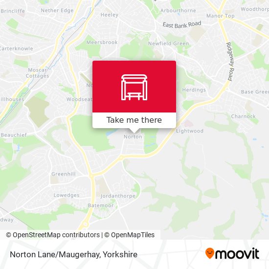 Norton Lane/Maugerhay map