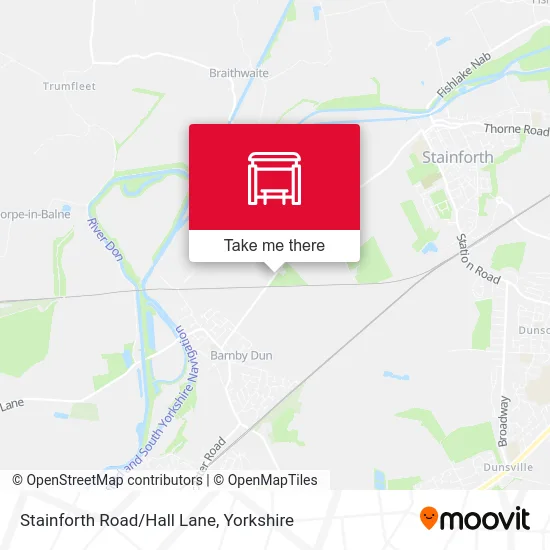 Stainforth Road/Hall Lane map