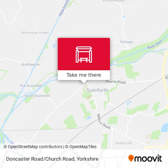 Doncaster Road/Church Road map