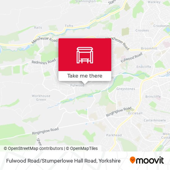 Fulwood Road / Stumperlowe Hall Road map
